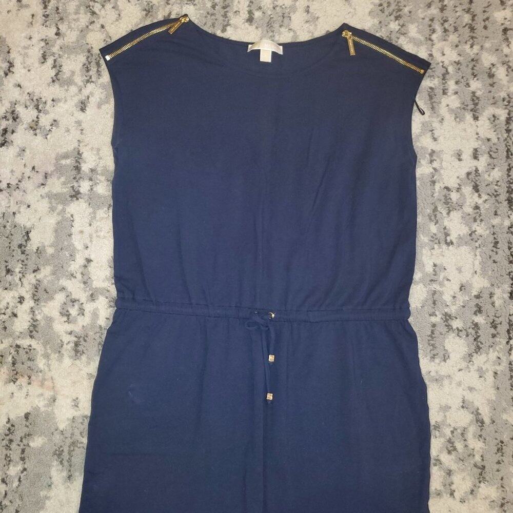 Michael Kors Navy Blue Dress || Large EUC